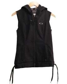 Oakley Full Zip Hooded Vest Black Size XS