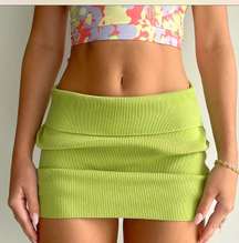 Green Mini Skirt