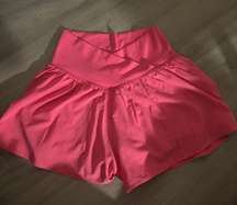 Pink  Crossover Shorts