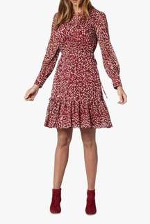 LK Bennett • Red Damiell Animal Print Dress