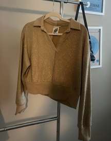 tan/beige QOS  sweatshirt