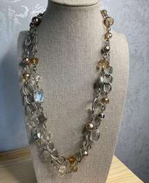 LOFT Crystal Chain Link Necklace or Belt