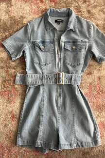 Denim Romper