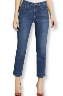 NWT L’AGENCE Alexia High Rise Crop Cigarette Jeans In Pike