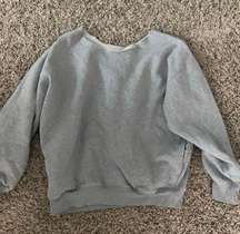 Oversized Gray Crew Neck