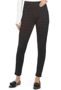 Kay Unger Black Checkered Dress Pants