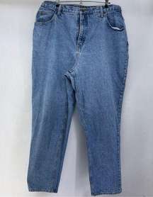 Vintage Jones and co Womens size 20 blue jeans high rise taper  b31