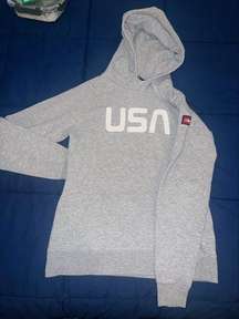 THE NORTH FACE USA Pullover Hoodie Long‎ Sleeve Gray Fleece Lined Women’s Size S