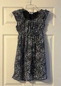 Belle Du Jour Black & Grey Leopard Print Dress Small