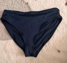 Navy Blue High Waisted Bikini Bottoms