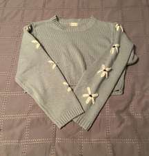 Altar’d State Cropped Flower Sweater