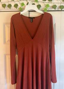 Burnt Orange Longsleeve Dress