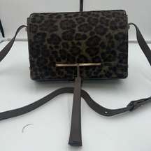 Brian Atwood Brigitte Adjustable Leather/Calf Hair Cross Body Bag