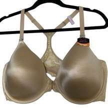 Maidenform Racerback Nude Underwire Bra Front Clasp Size 42D New