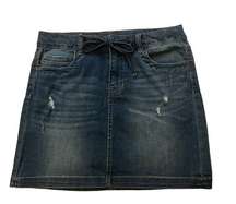 Chelsea & Violet Distressed Denim Mini Skirt, Sz M