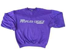 Vintage 90s People’s Choice Purple Expressions Crewneck Pullover Sweater