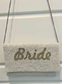 Beaded “Bride” Clutch