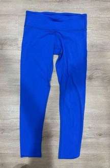 Lululemon Wunder Under royal blue leggings size 4