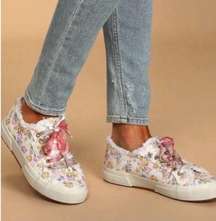 LOVESHACKFANCY x SUPERGA FLORAL SNEAKERS 38