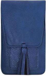 K. Carroll Harper RFID Protected Secure Style Vegan Faux Leather Blue Crossbody