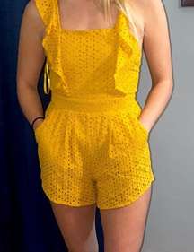 Yellow Sincerely Alc Romper!