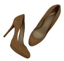 B Brian Atwood Bffredrique Metallic Cork Pumps 9.5