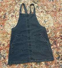 American Eagle Denim Corduroy Apron Overall Dress