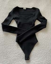 Black Long Sleeve Bodysuit