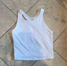 White Athlete Girl Tank Top