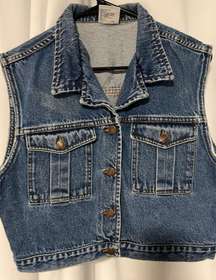 Vintage Denim Vest L