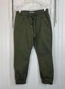 Cotton on Women’s Green Zipped Pocket Jogger Pants Size 6