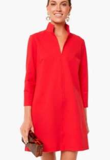 Tuckernuck Poppy Red Ponte Clifton Dress Size: S