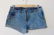 Valley Zip Up Denim Shorts