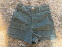 Teal Corduroy Shorts 