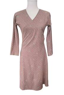 Organic Cotton Bay Laurel Stretch Faux Wrap Dress Size Medium