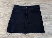 Brandy Melville Black Denim Miniskirt