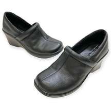 B.O.C. BORN Concept Black Leather Lesa Clog