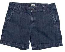 Liz Claiborne Dark Wash Chino Shorts Size 4