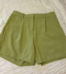 Abercrombie LIME High Rise Premium Crepe Tailored Short