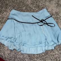 Blue Mini Skirt