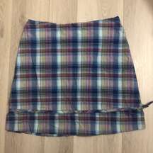 vintage skirt Y2K early 2000s plaid size 9 made in USA