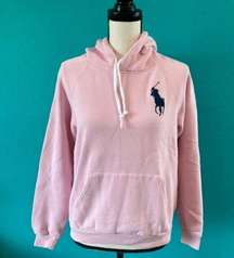 Polo Ralph Lauren light pink hoodie in size medium