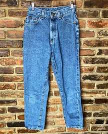 Vintage Riders By Lee Denim Medium Wash Blue High Rise Jeans Women's 7 Petite