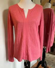 Large Pink Long Sleeve Top