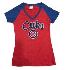 MLB Chicago Cubs Glitter Baseball Tee