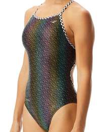 The Finals Funnies GLITZ & GLAM Foil FlutterBack 1pc Swimsuit - Size 30 XXS