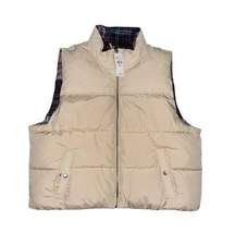 Women’s American Eagle Reversible Puffer Vest Cream Size XL