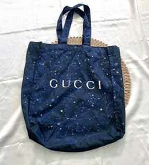 Gucci Cloth Star Celestial Shopping Tote Blue