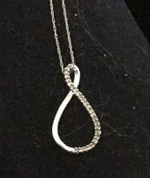 NWB - Infinity - sterling silver necklace