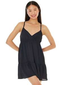 - Women's Tie Back Tiered Swim Cover-Up - BNWT!